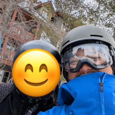 Photo of me in my snowboard instructor uniform